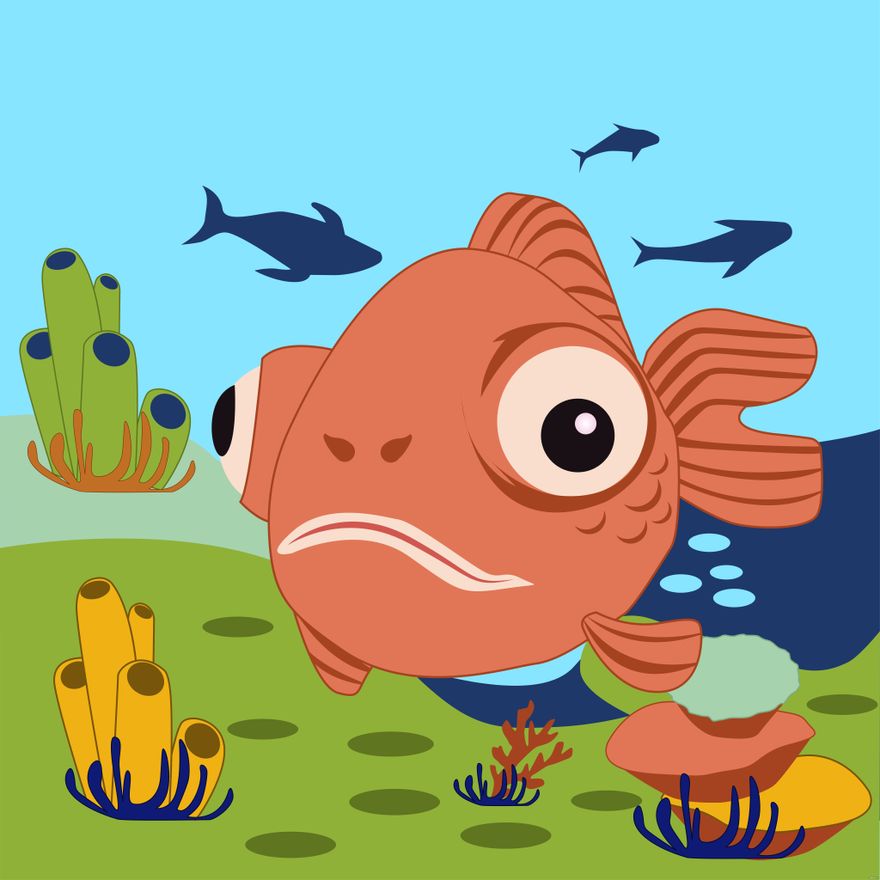 Free Cartoon Fish Illustration
