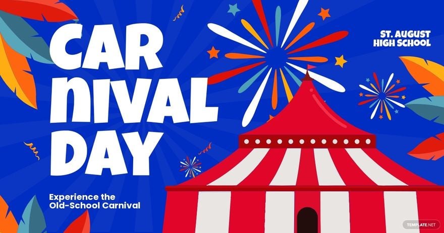Free School Carnival Facebook Post Template