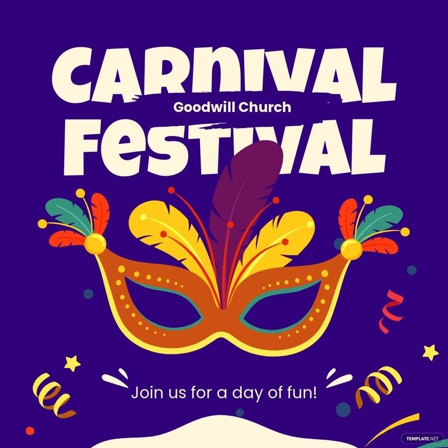 Free Church Carnival Instagram Post Template