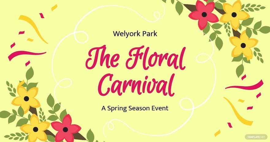 Free Spring Carnival Facebook Post Template