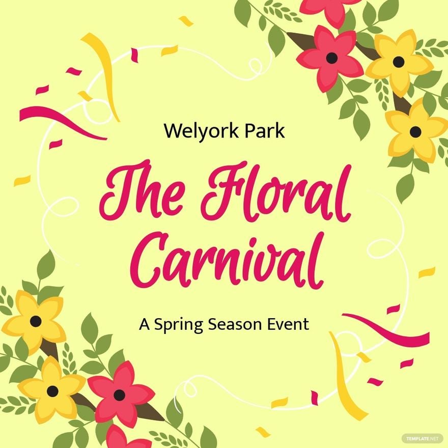 Free Spring Carnival Instagram Post Template