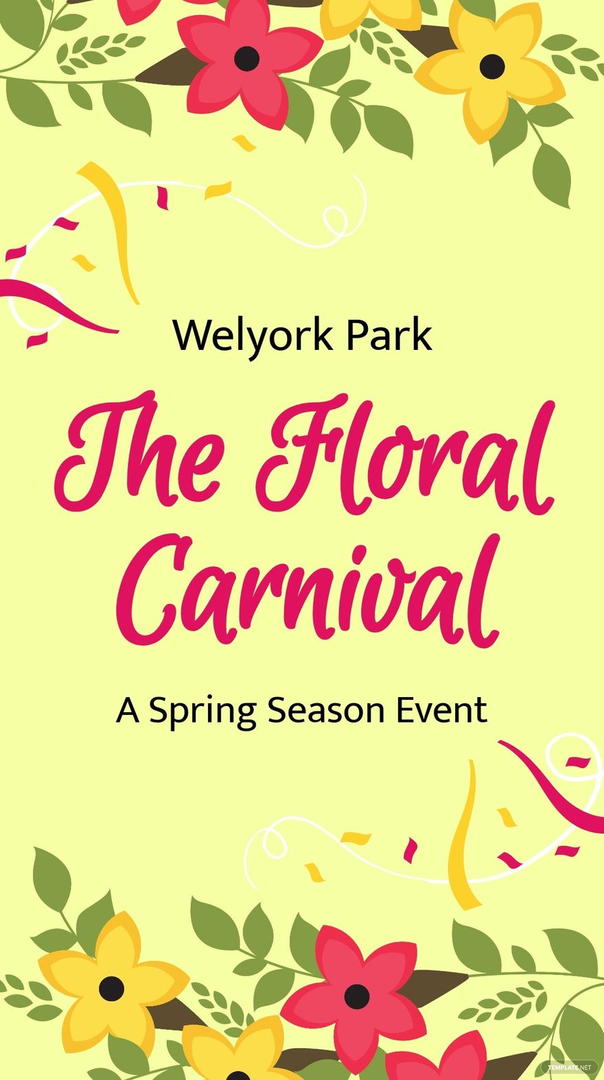 Spring Carnival Whatsapp Post Template
