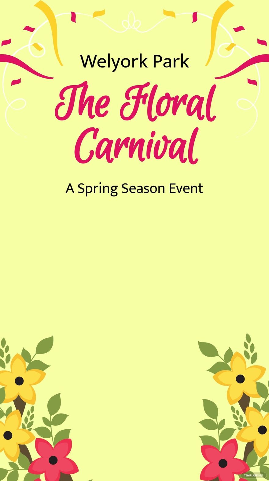 Spring Carnival Snapchat Geofilter Template