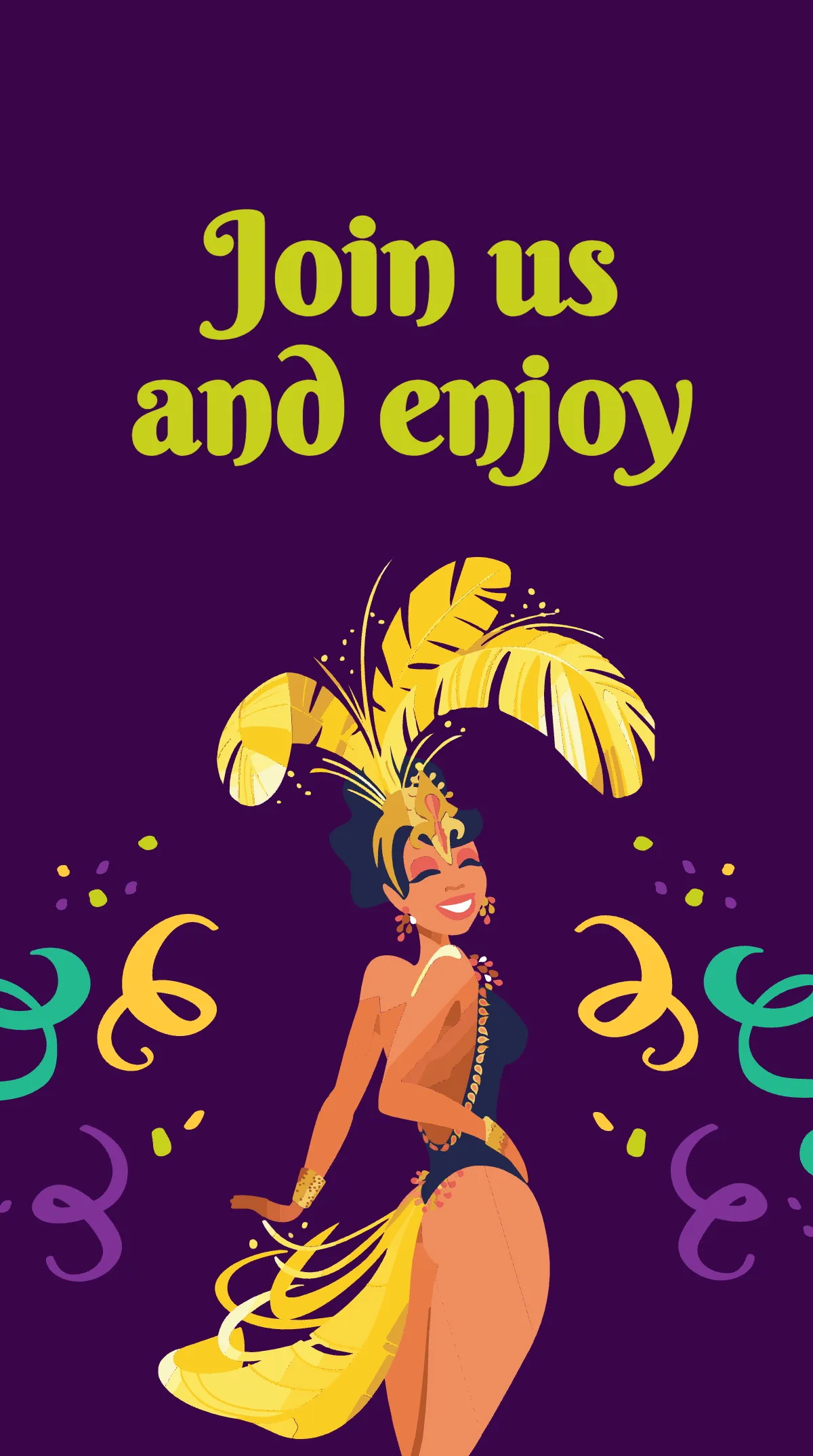 Free Carnival Night Instagram Story Template to Edit Online