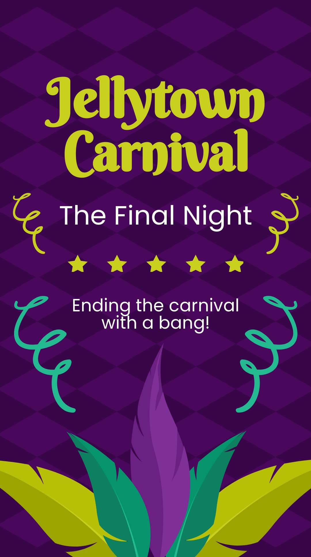 Free Carnival Night Whatsapp Post Template