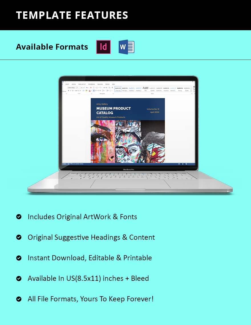 Museum Products Catalog Template