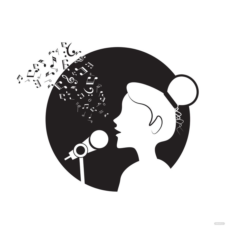 Music Vector Black and White