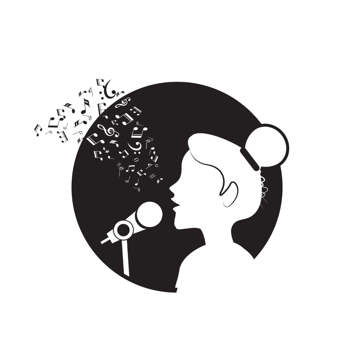 Free Music Vector Black and White