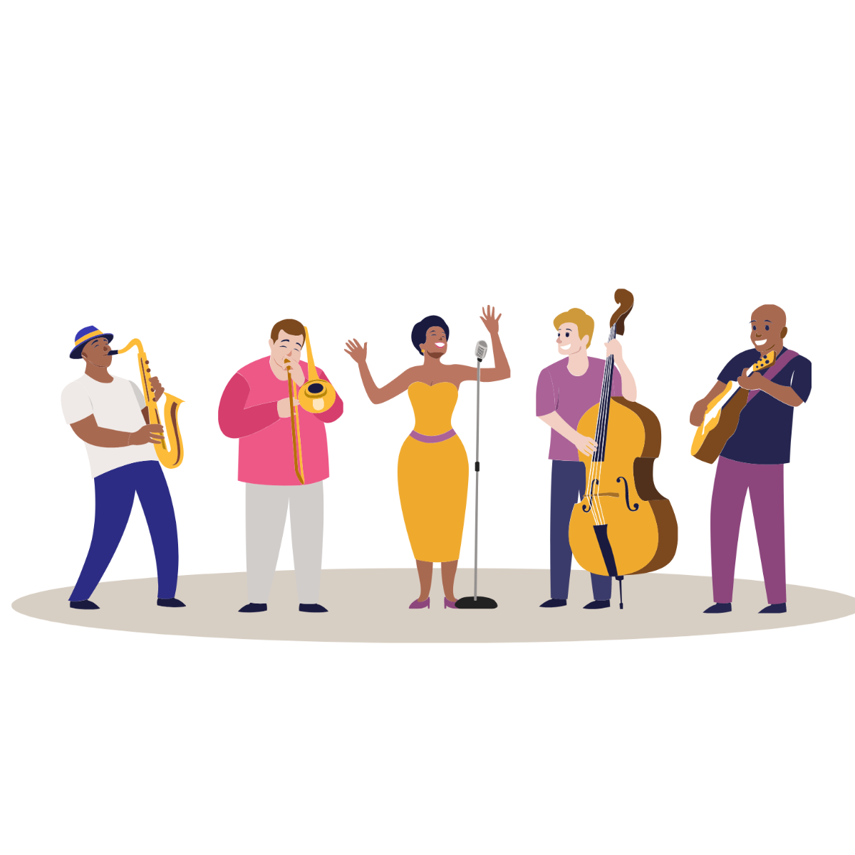 Music Band Vector Template