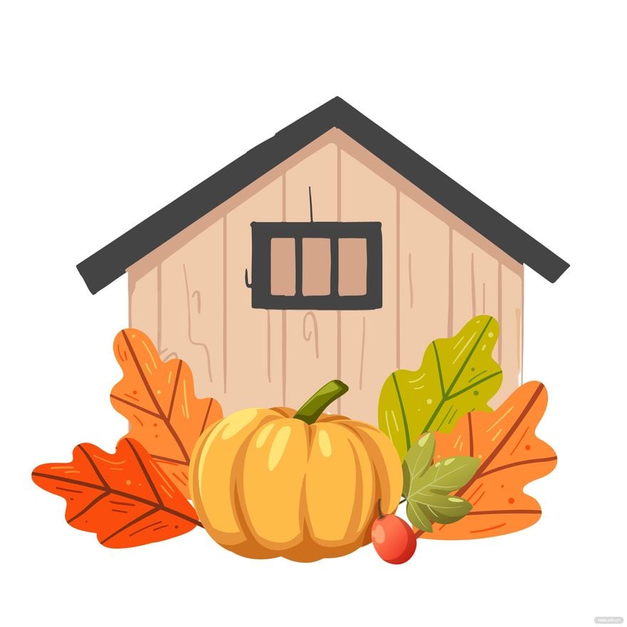Free Thanksgiving House Vector