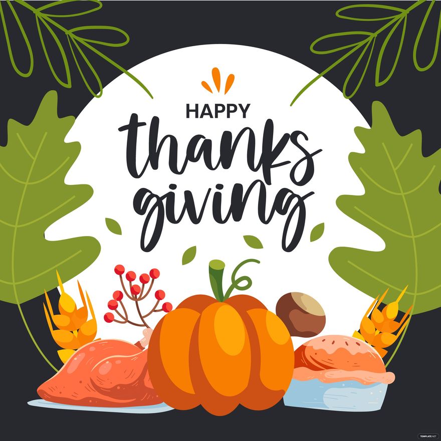 Free Thanksgiving Poster Vector