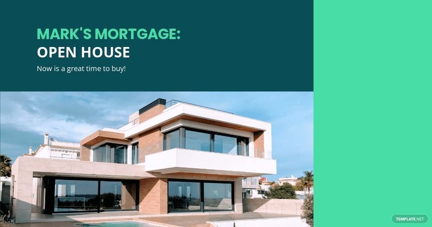 Mortgage Open House Facebook Post Template