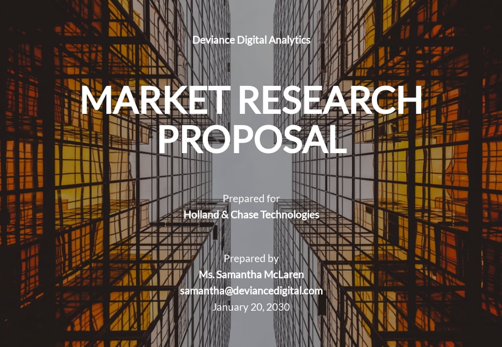 market research proposal template free