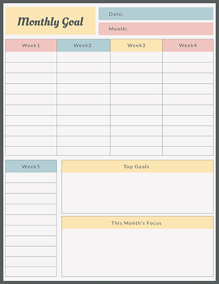 Free Monthly Planner Template: Download 29+ Planners in PSD ...