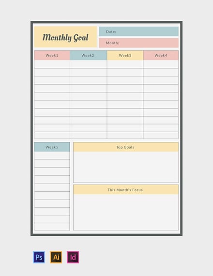 Free-Monthly-Goal-Planner-Template