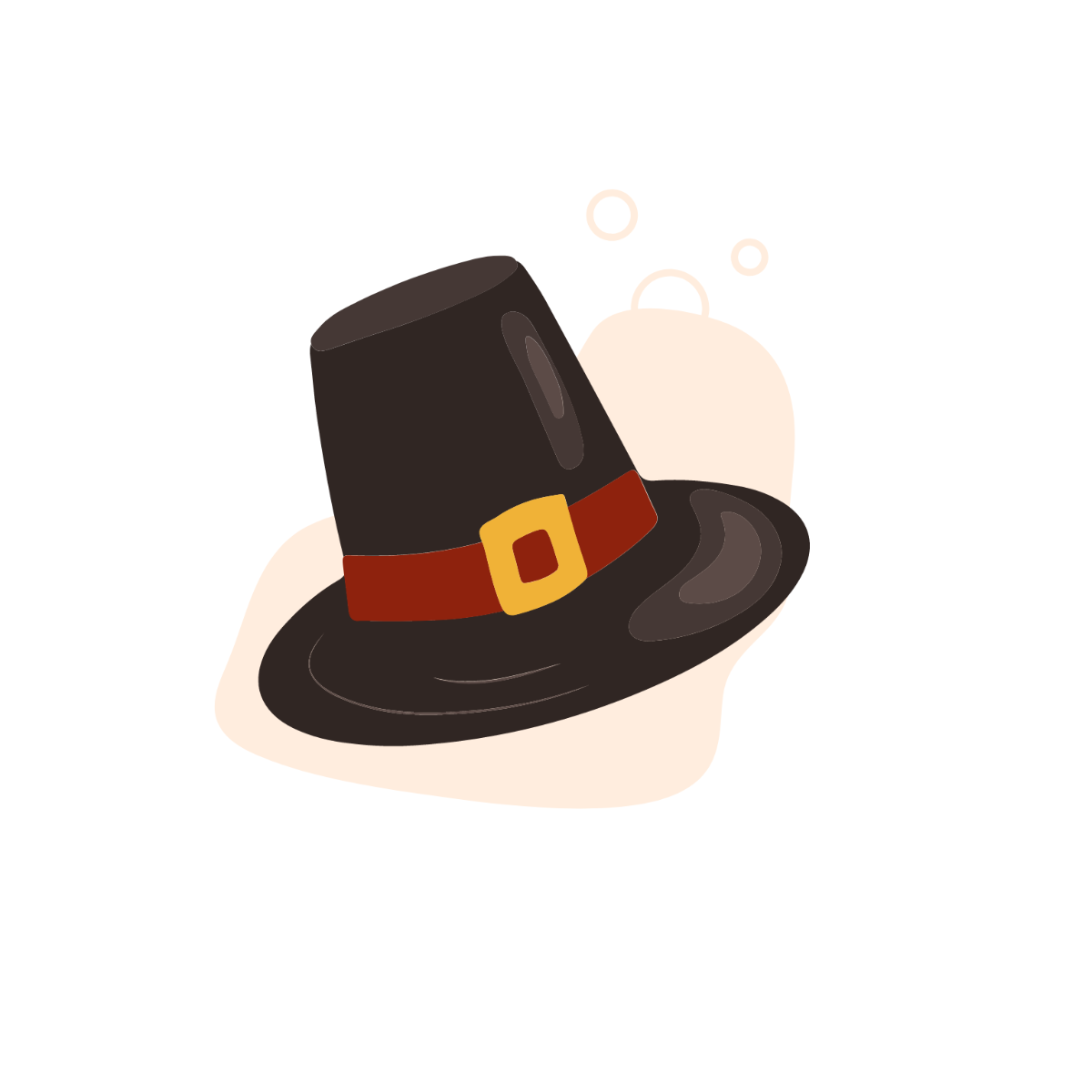 Thanksgiving Hat Vector Template