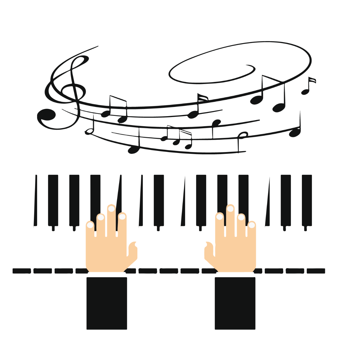 Free Music Keyboard Vector