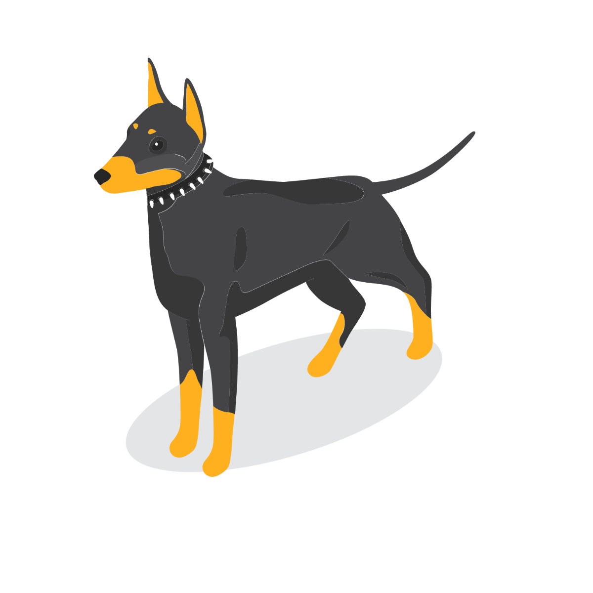 Free Isometric Dog Vector Template
