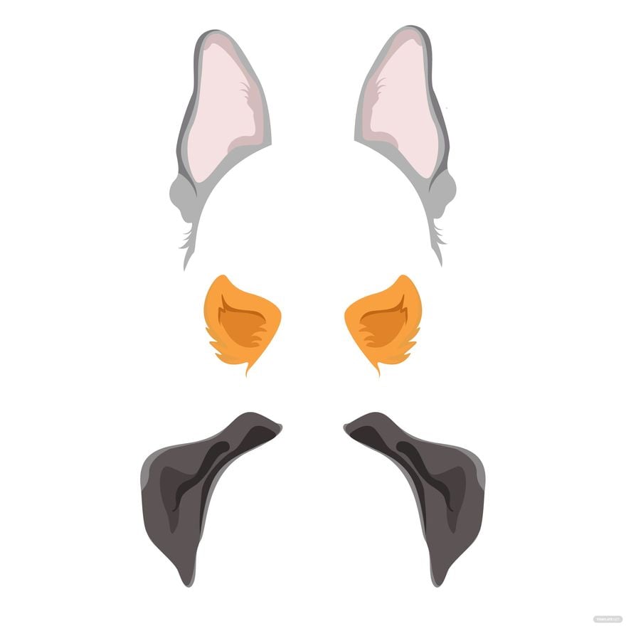 Free Dog Ears Vector - EPS, Illustrator, JPG, PNG, SVG 