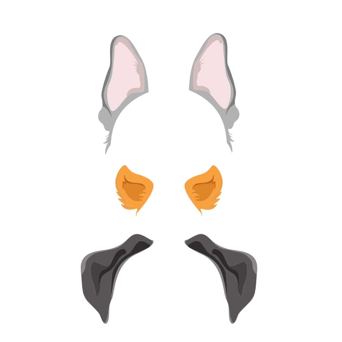 Dog Ears Vector