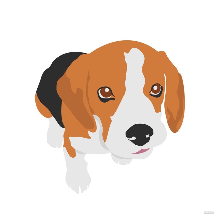 Beagle Dog Vector in Illustrator, EPS, SVG, JPG, PNG