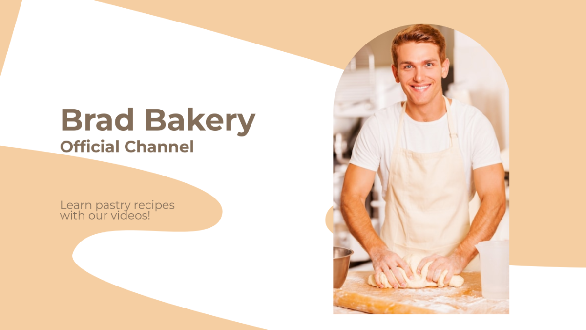 Free Bakery Youtube Banner Template