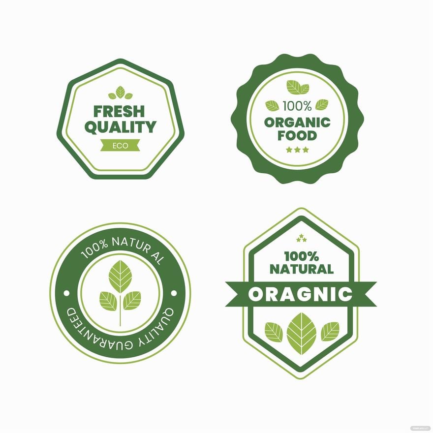 Free Food Labels Vector