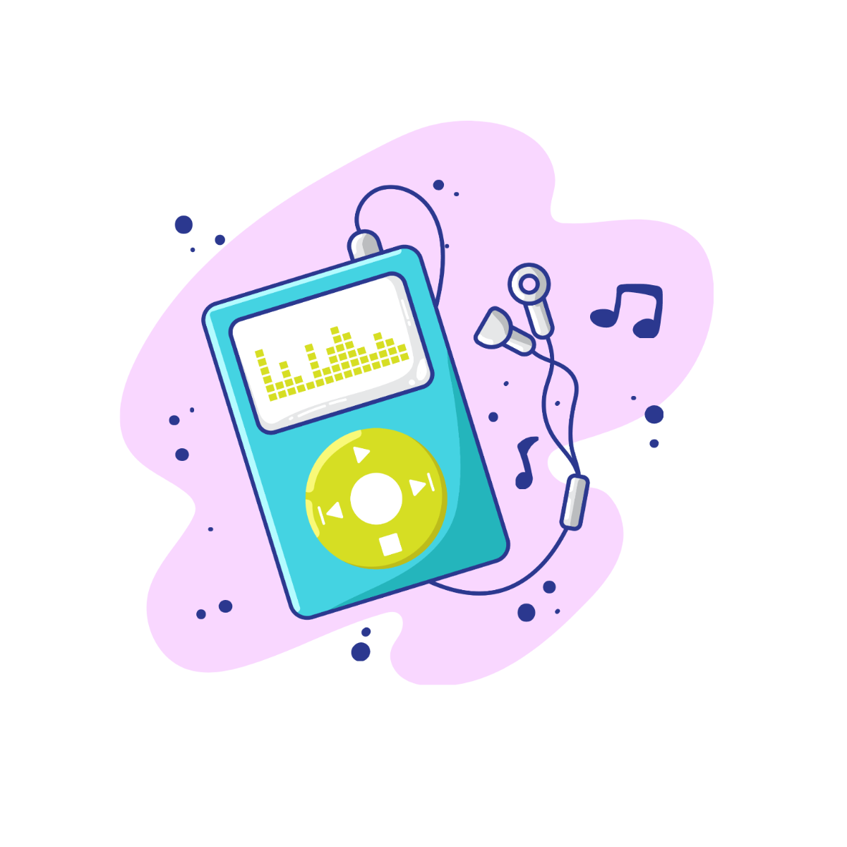 Free Music Player Vector