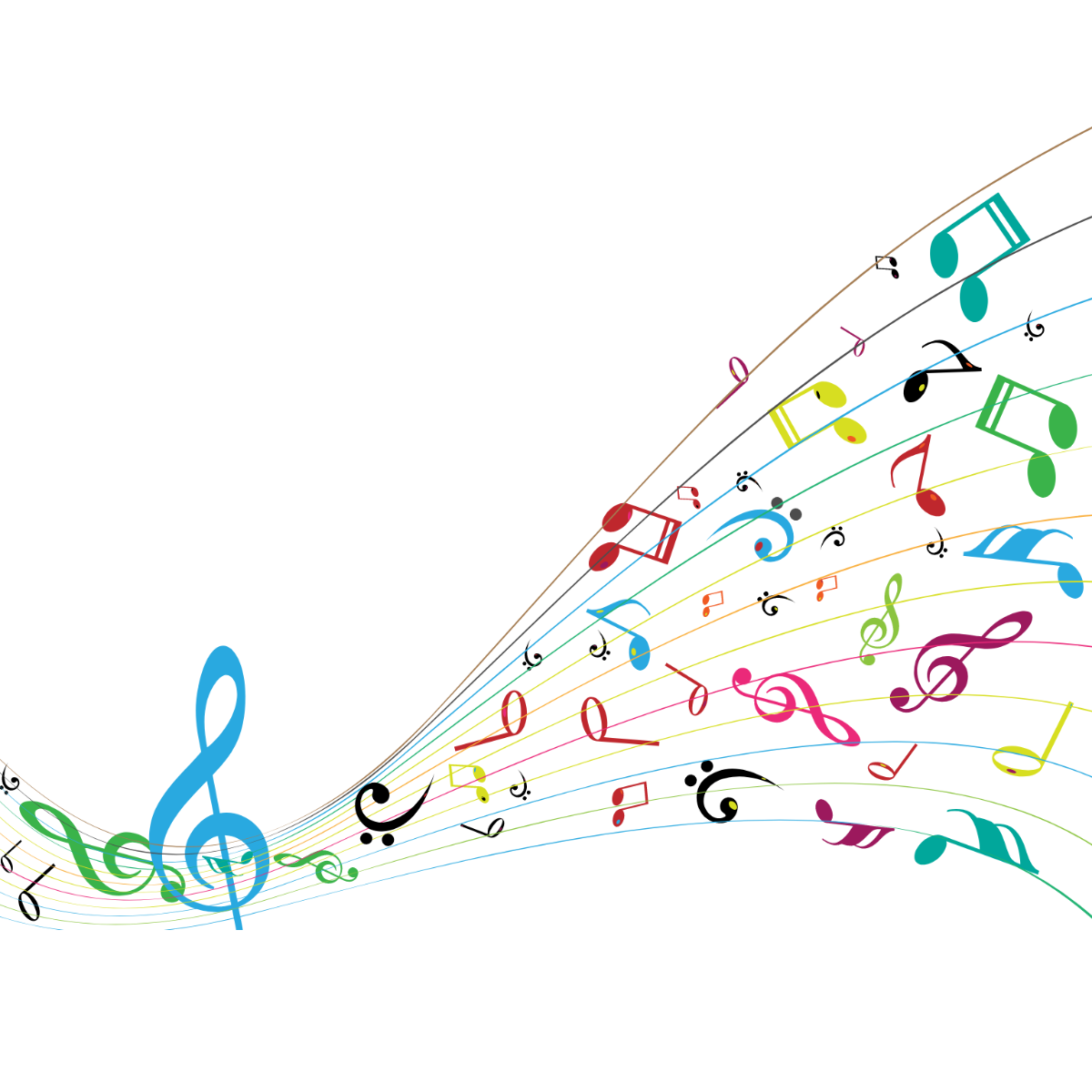 Free Colorful Music Vector