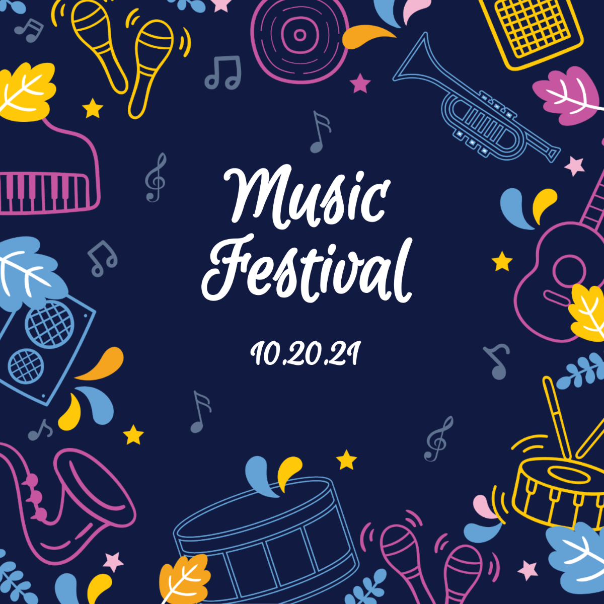 Free Music Poster Vector