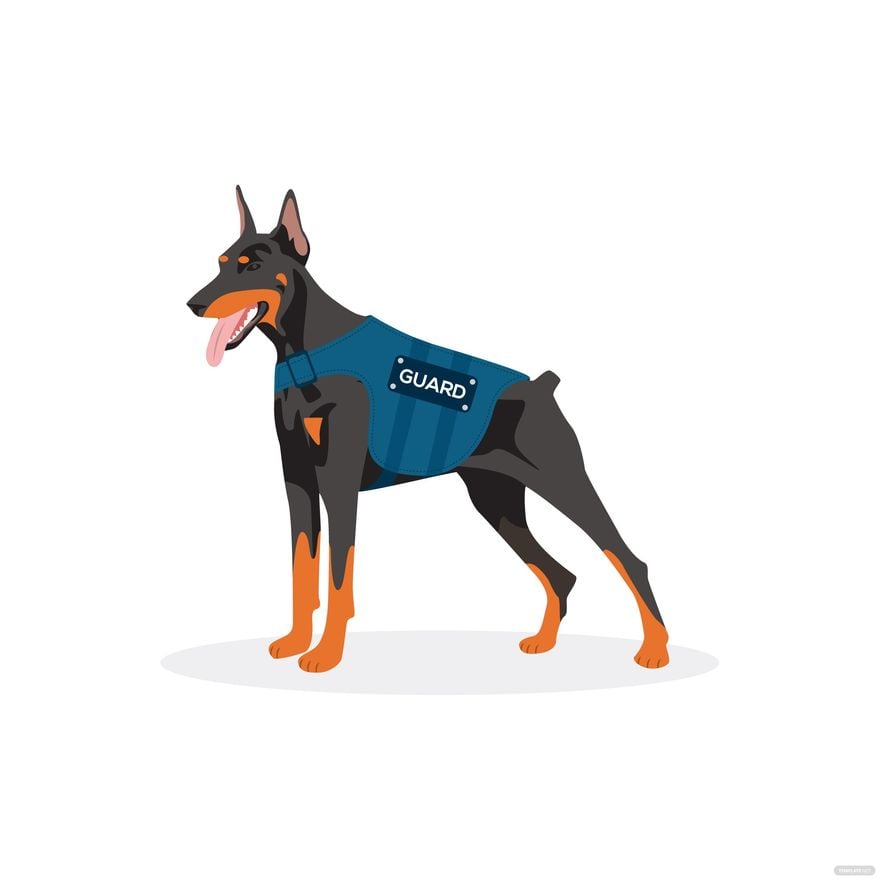 Guard Dog Vector in Illustrator, EPS, SVG, JPG, PNG