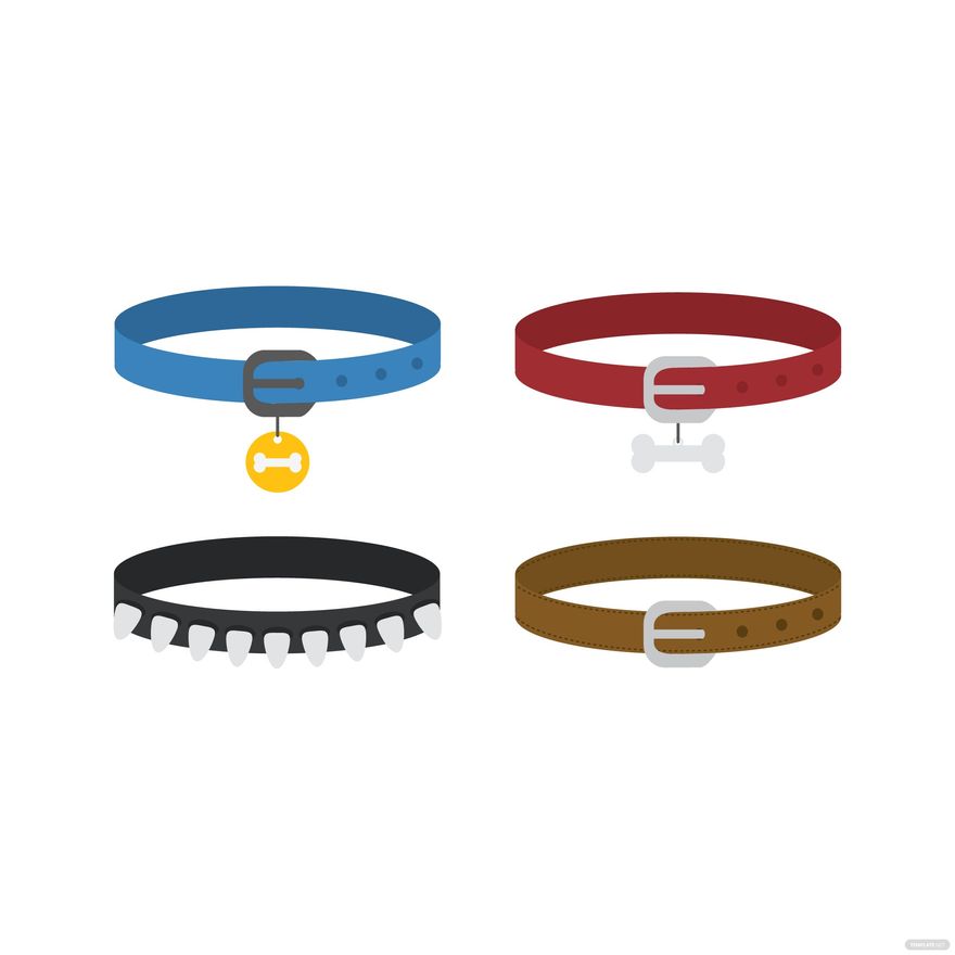 Free Dog Collar Vector EPS, Illustrator, JPG, PNG, SVG