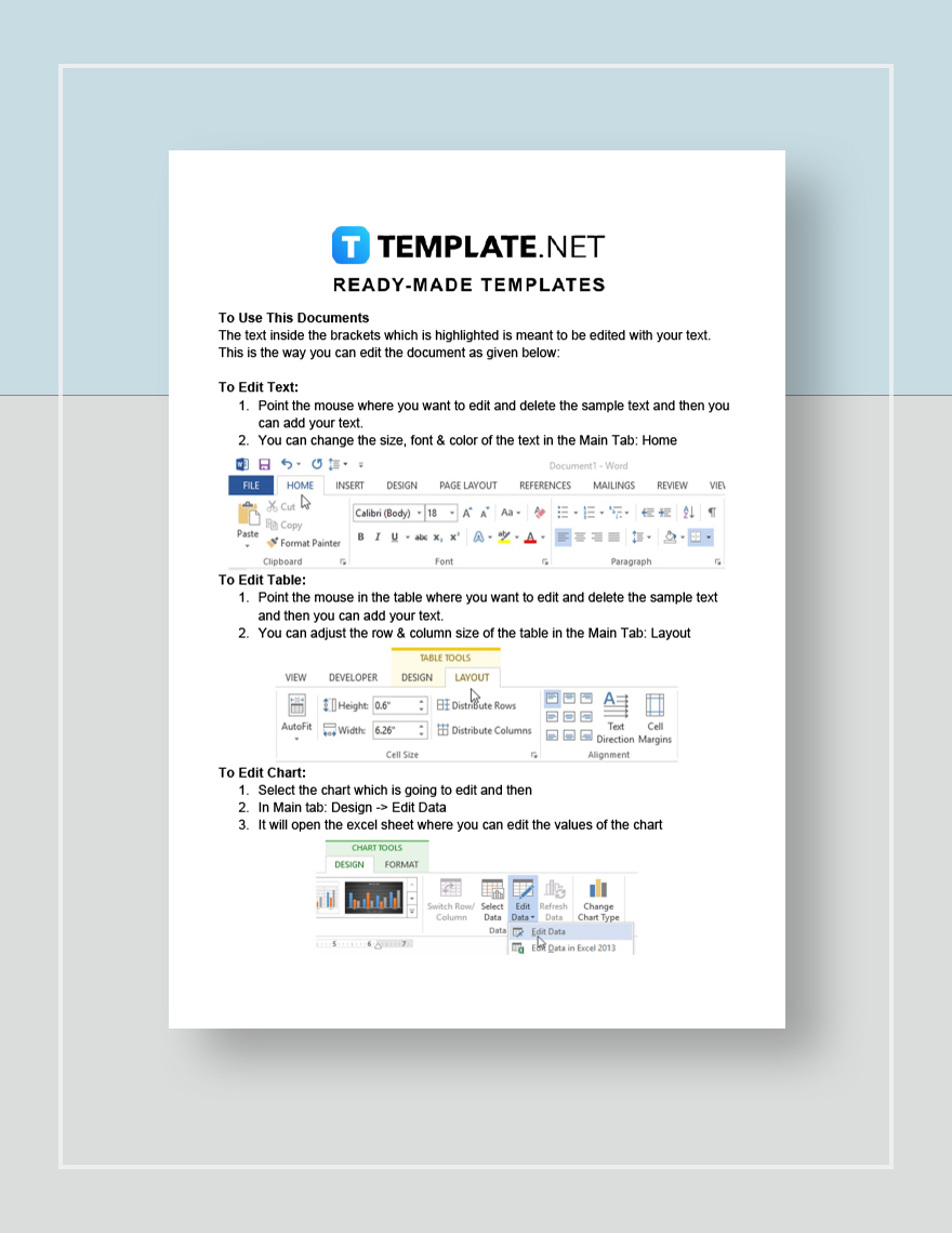 Expense Statement Yearly Template