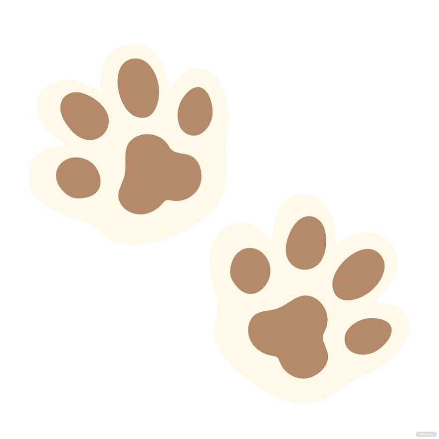 Dog Paw Vector in Illustrator, EPS, SVG, JPG, PNG