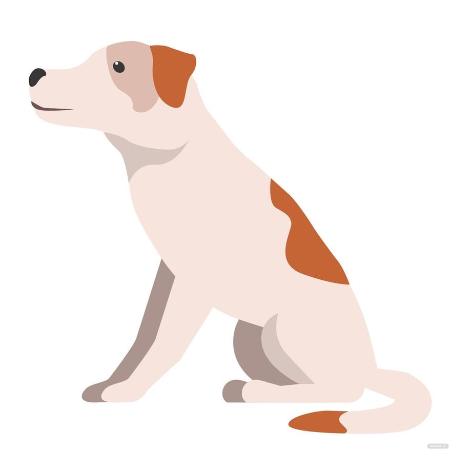 Dog Sitting Vector in Illustrator, EPS, SVG, JPG, PNG