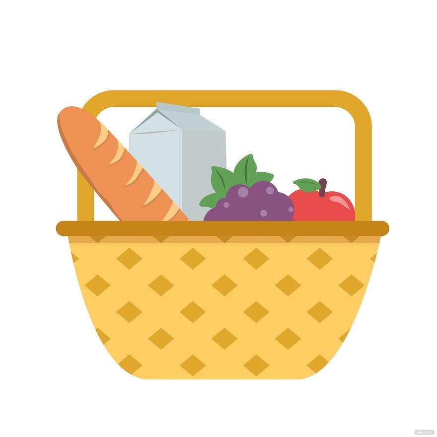 Free Food Basket Vector