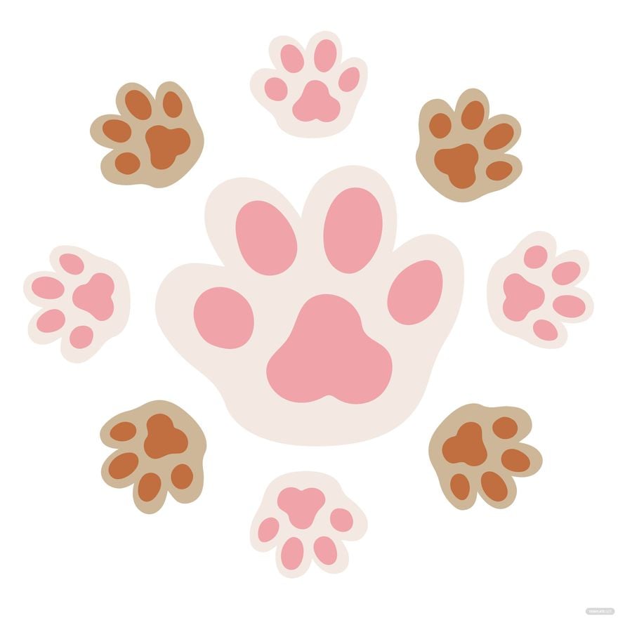 Wolf Paw Print Vector in Illustrator, EPS, JPG, PNG, SVG - Download