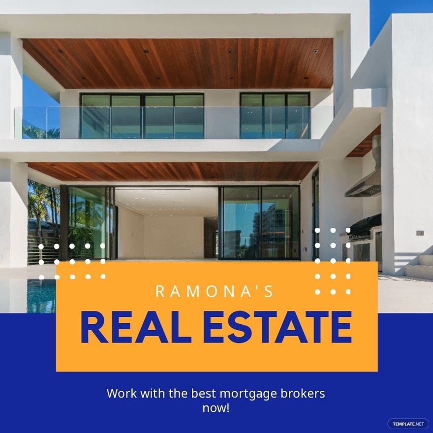 Real Estate Mortgage Broker Instagram Post Template