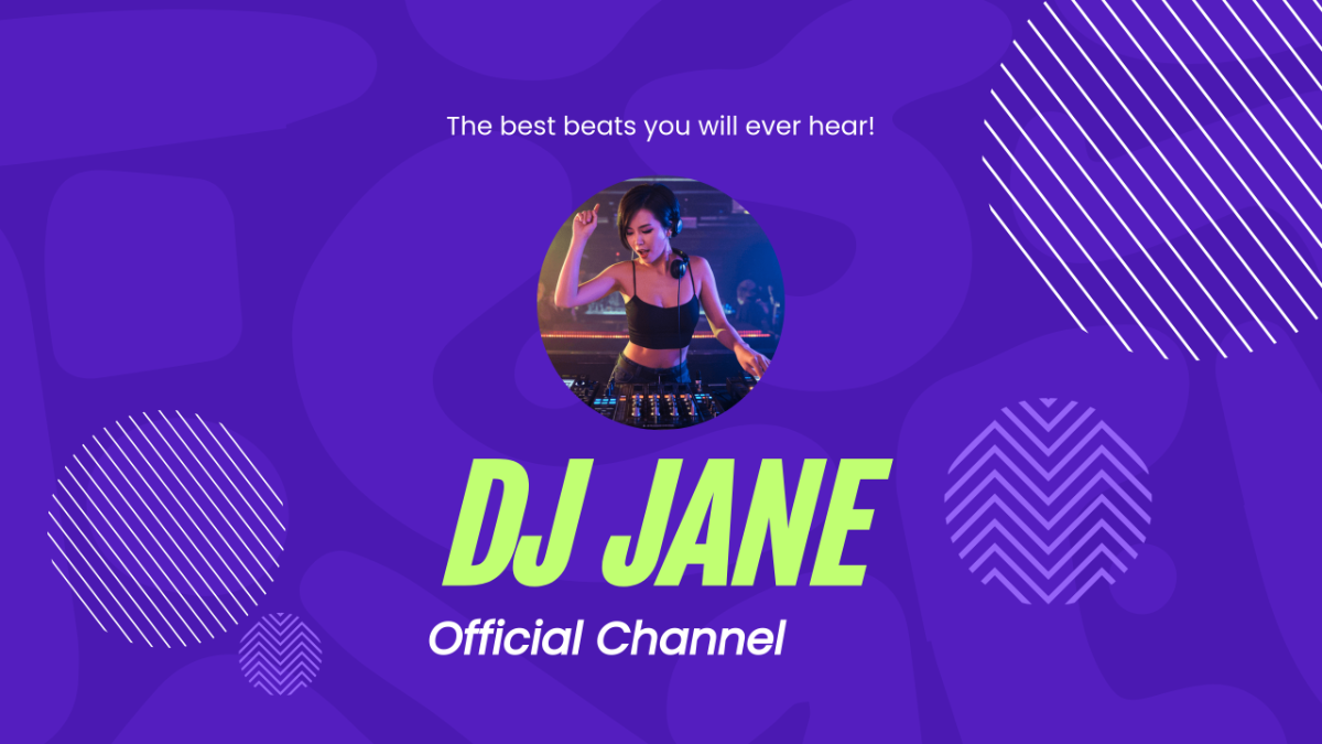 Free DJ Youtube Banner Template