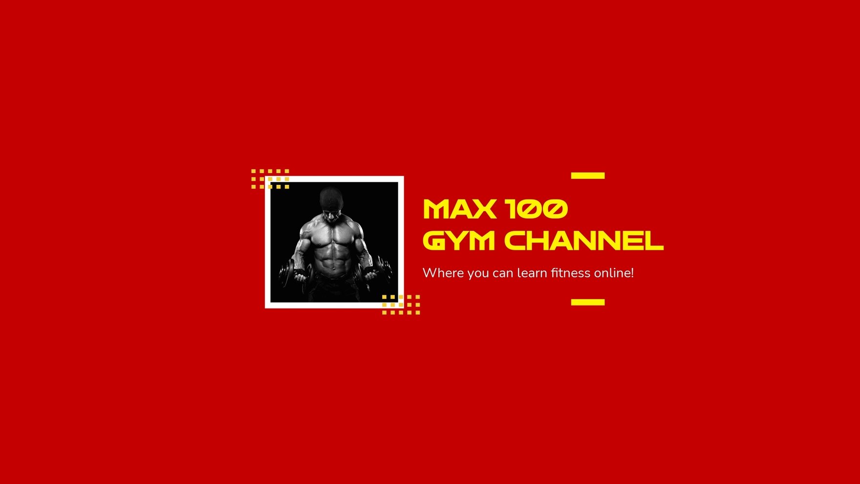 Gym Youtube Banner Template