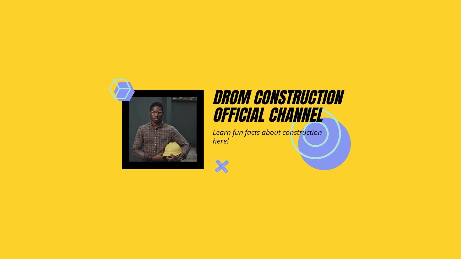 Construction Youtube Banner Template