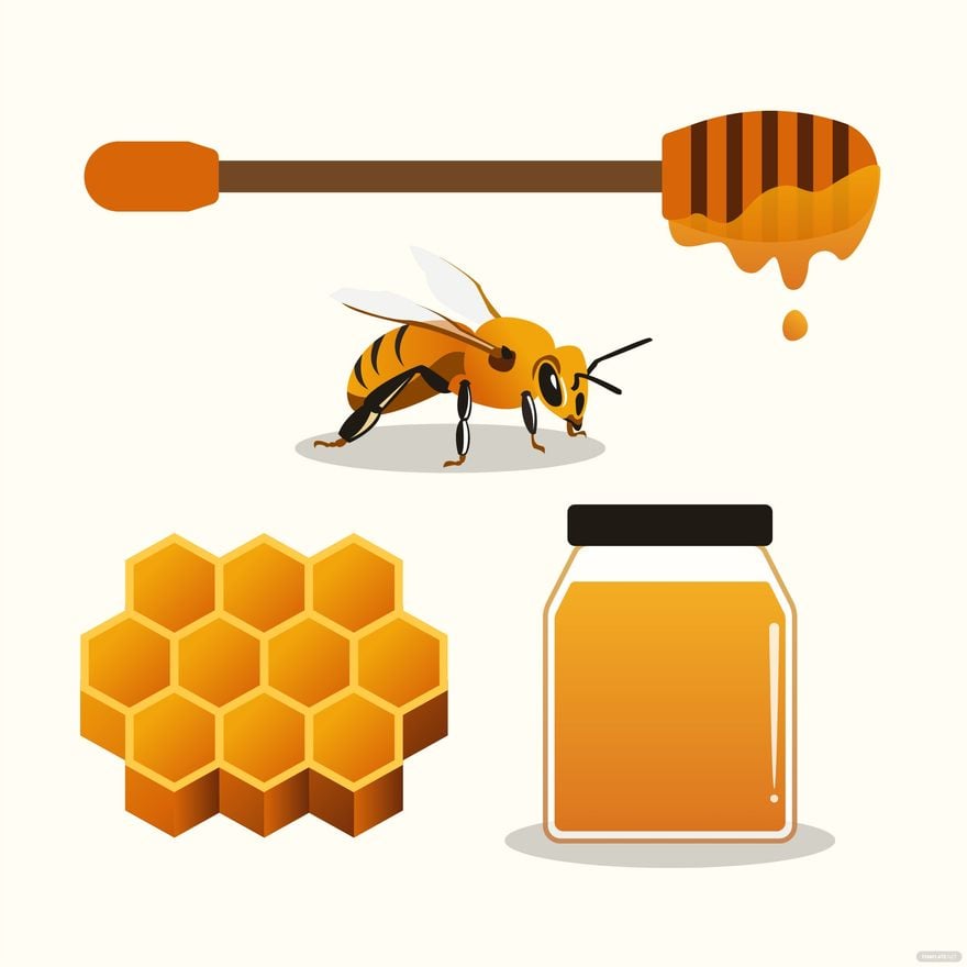 Free Honey Vector in Illustrator, EPS, SVG, JPG, PNG
