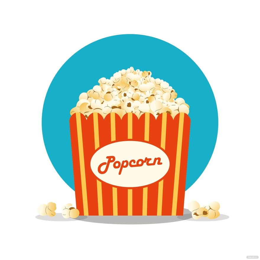 Popcorn Vector in Illustrator, EPS, SVG, JPG, PNG