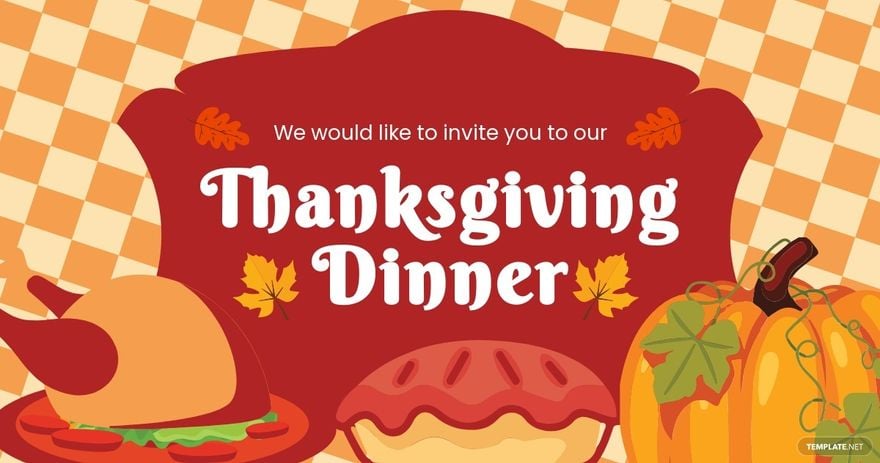 Thanksgiving Dinner Facebook Post Template
