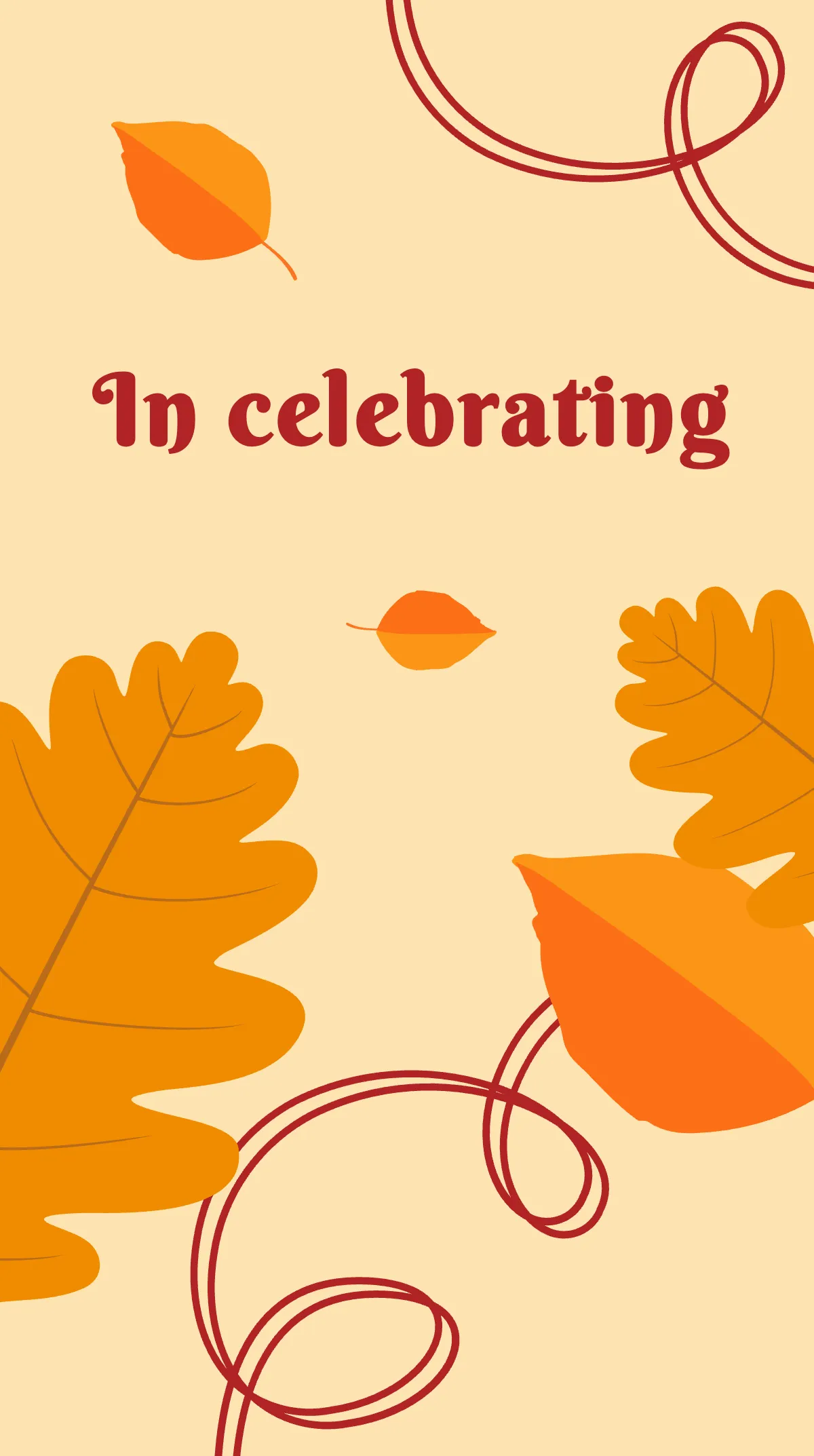 Free Thanksgiving Dinner Instagram Story Template to Edit Online