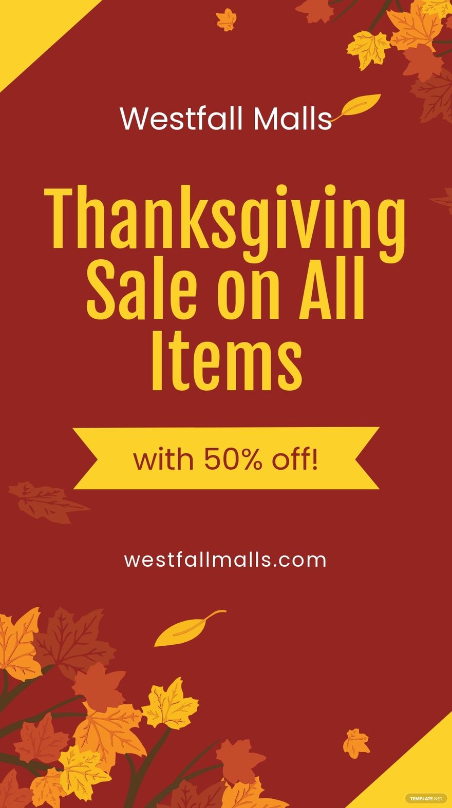 Free Thanksgiving Sale Instagram Story Template