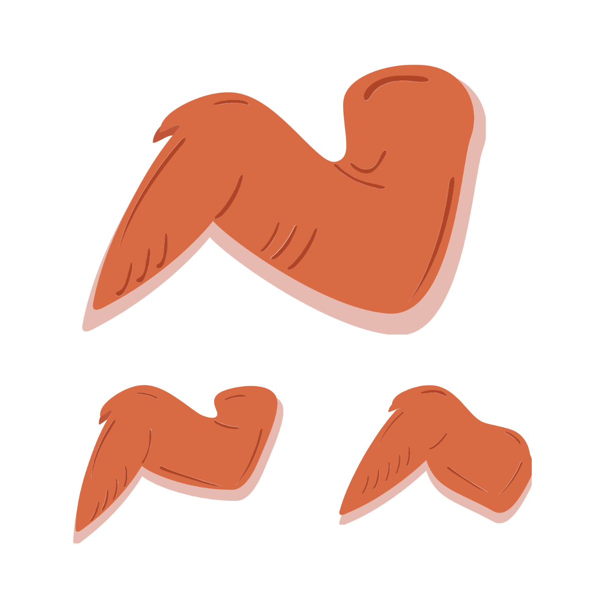 Chicken Wings Vector Template