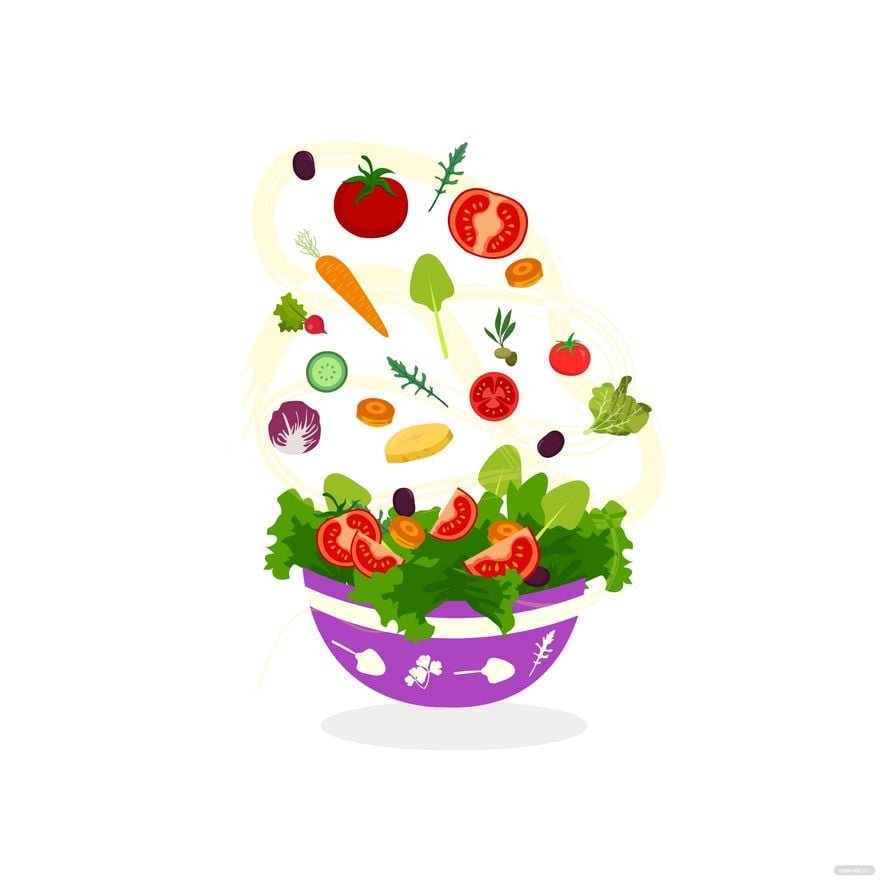 Salad Vector in Illustrator, EPS, SVG, JPG, PNG