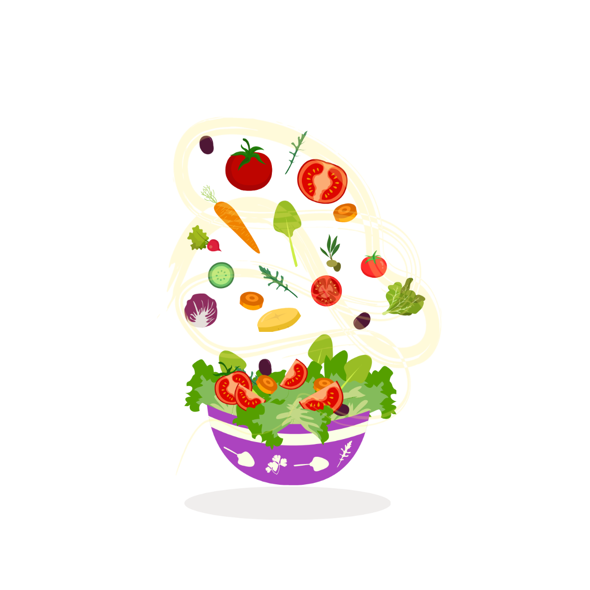 Free Salad Vector Template