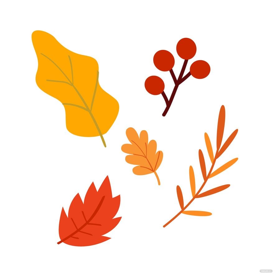 Happy Thanksgiving Leaves Vector